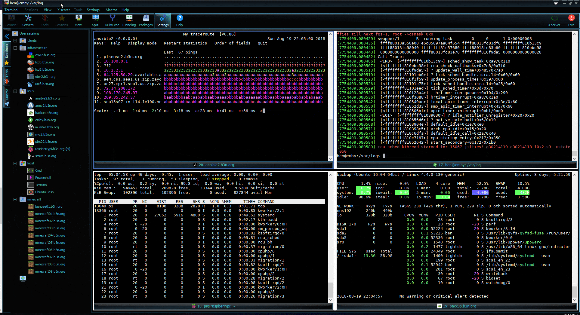 MobaXTerm Terminals