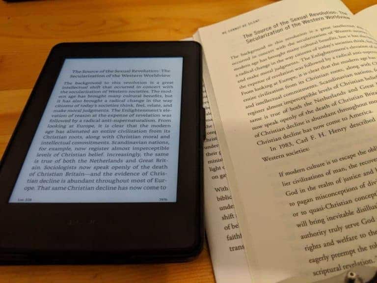 essay on books vs kindle