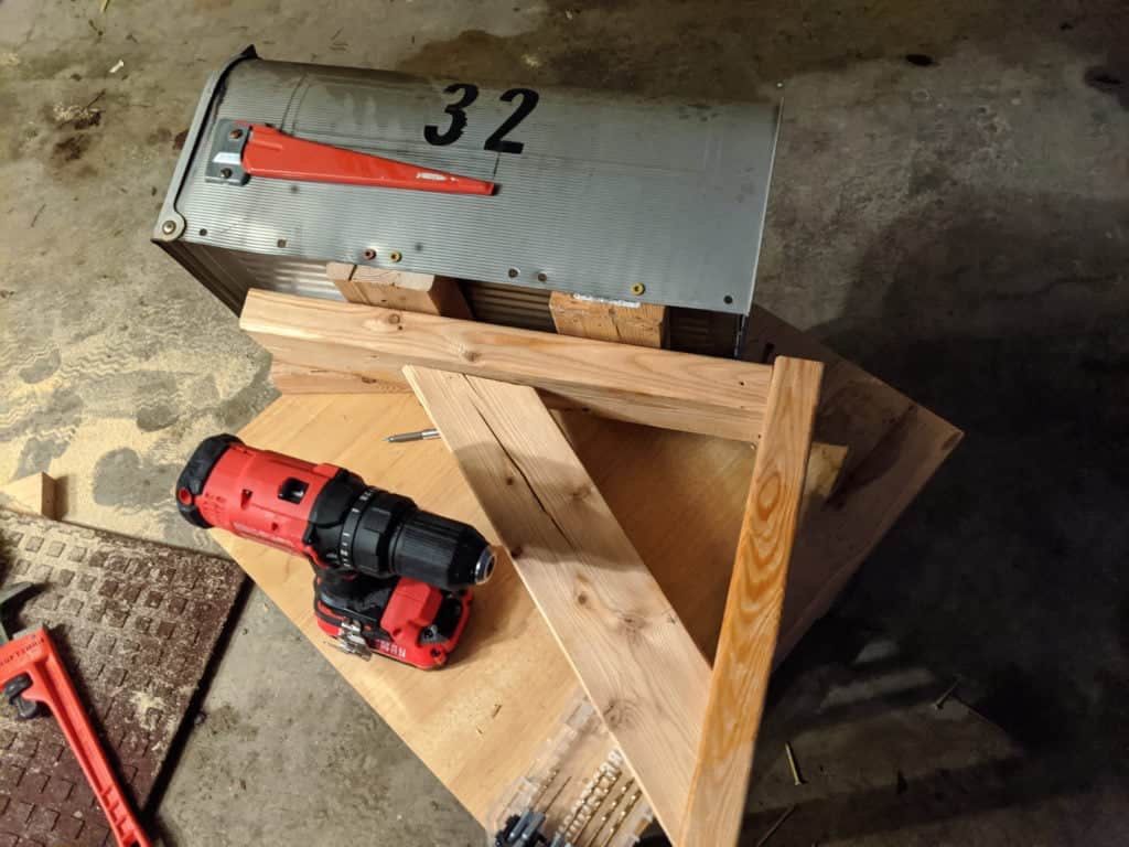 Building a Snow Plow Proof Mailbox