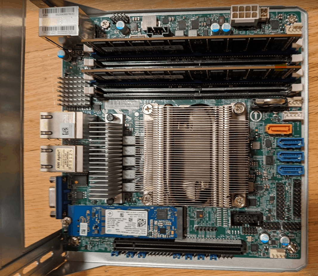 M11SDV Motherboard with Memory and NVMe SSD