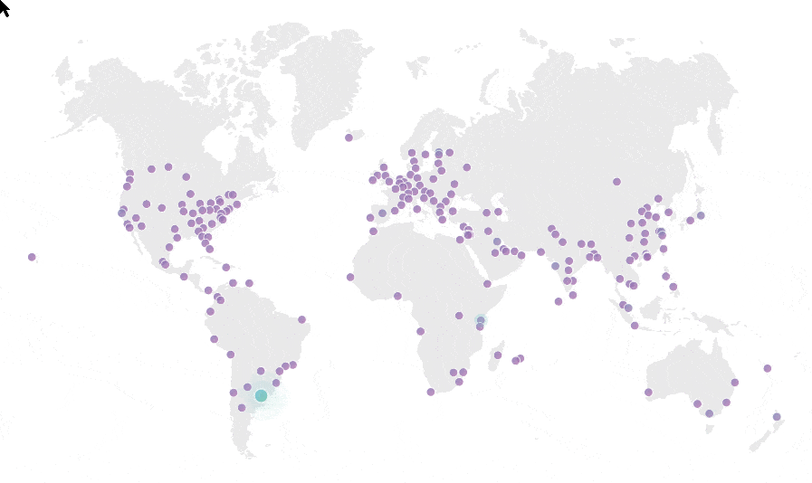 Cloudflare Edge Locations Map