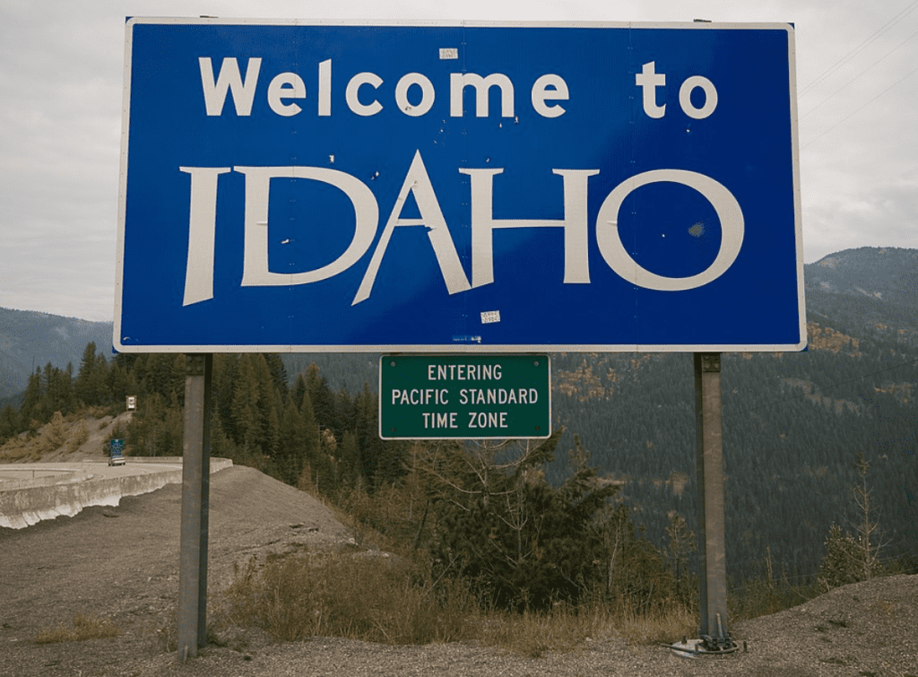 Welcome to Idaho sign