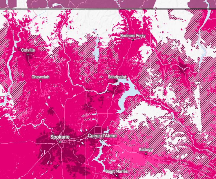 📶 Wireless Coverage in North Idaho | Verizon, AT&T, or T-Mobile - b3n.org