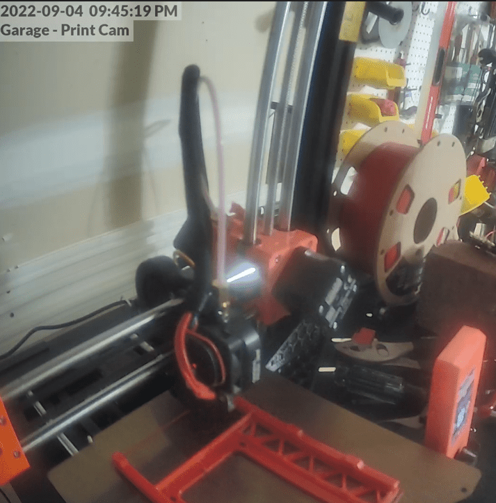 Prusa Mini+ 3D Printer Printing Hard Drive Caddy